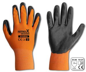 Rukavice NITROX ORANGE nitryl gumové 8 - CERVA rukavice 1st TECHNIC 8  | T - TAKÁCS veľkoobchod
