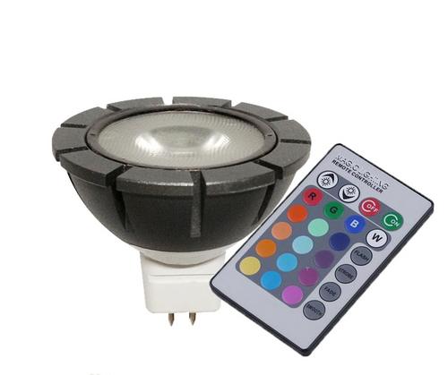 LED žiarovka 3 W RGB MR16 GU5.3 + diaľkové ovládanie - LED žiarovka 2 W teplá biela pre Olympia Olympus Halo Xerus | T - TAKÁCS veľkoobchod