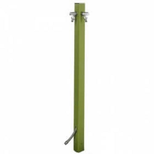 Záhradná studňa 400 V TRIANGLE zelená - ROMA studňa + kohút 1/2" hammer striebro 98 / 32 / 48 cm | T - TAKÁCS veľkoobchod