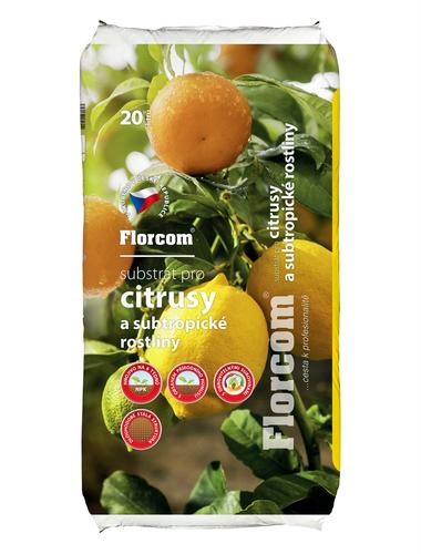 Florcom substrát pre citrusy a subtropické rastliny 20 l - Florcom rašelina pH 3,5 - 5,5 20 l | T - TAKÁCS veľkoobchod