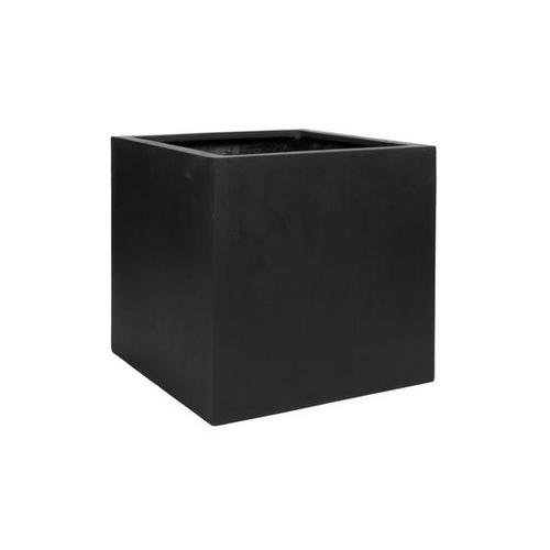 Kvetináč Block L 50 x 50 x 50 cm čierny - Plastic Pot Inserts, 30 x 22 cm transparentný | T - TAKÁCS veľkoobchod