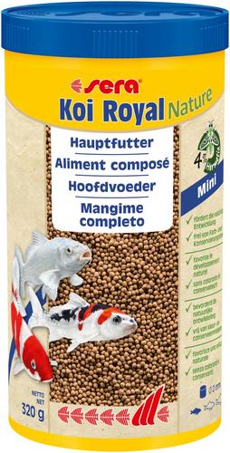 Sera krmivo pre ryby Koi Royal Nature Mini 1000 ml - OKI KOI krmivo pre ryby Koi super premium DH 5 kg | T - TAKÁCS veľkoobchod