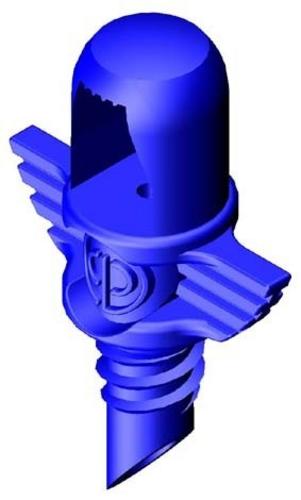 Single Piece Jet Strip Blue/dostrek2,4m/1bar - Aquila Jet Sprays 360°x18 Hole BlackCap/BlueBase/dostrek4,6m priemer/1bar | T - TAKÁCS veľkoobchod