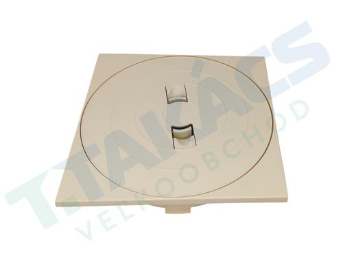 ASTRALPOOL štvorcový rámček s gulatým vekom pre skimmer 17,5 l , pieskový - ASTRALPOOL kryt príruby skimmra SLIM | T - TAKÁCS veľkoobchod