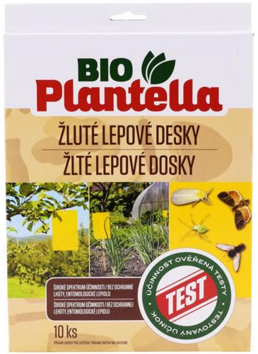 Bio Plantella - lepové dosky žlté 10ks, 18ks-box (entomolog.lepidlo, bez ochr.lehoty)