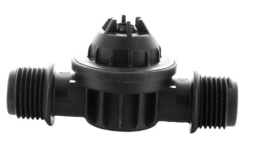 DNL black, spätný ventil pre kvap. hadicu, zatv. tlak 0,4bar, 1/2"MM - TAKACS eshop