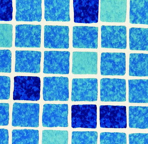 Fólia bazénová SUPRA 1,65x25m; 1,5mm Modrá mozaika - Mosaic Blue New (41,25m2) - TAKACS eshop
