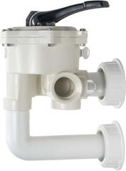 6-cestný ventil bočný so spätným preplachom 1 1/2" - SALZBURG - PRAHER 6-cestný ventil so spätným preplachom 1 1/2" , lepenie , biely , pentair filtre | T - TAKÁCS veľkoobchod