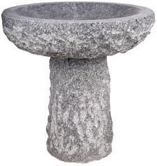 Žulové kamenné napájadlo s podstavou tmavošedé , D40 cm, V40 cm - | T - TAKÁCS Veľkoobchod