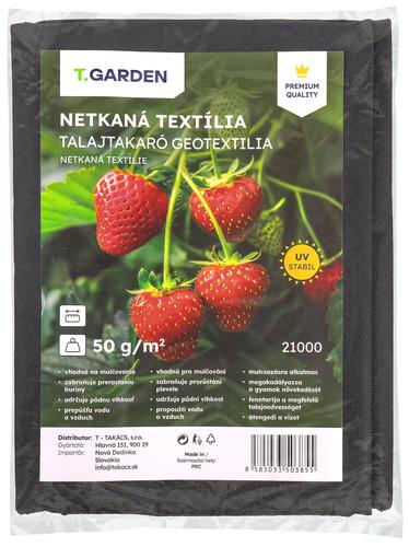 Netkaná textília mulčovacia čierna, 1,6 x 5 m, UV stabilná, 50 g/m2