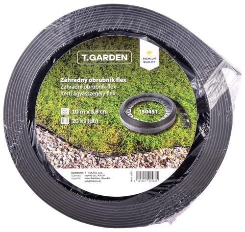 Záhradný obrubník flex grafit 3,8 cm x 10 m